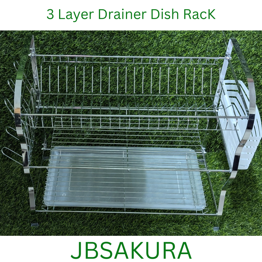 3 Layer Multi-Function Plate Rack